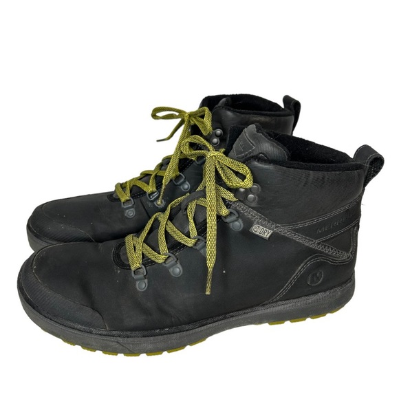 Merrell Men's Turku Trek Waterproof Black Nubuck Leather Boots Size 12 - Picture 5 of 7